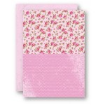 Nellie Snellen - A4 Background Sheets - Roses, pink, nr.08