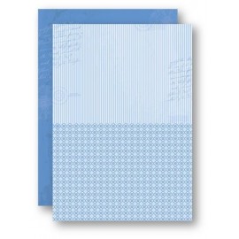 Nellie Snellen - A4 Background Sheets - Strips, blue, nr.14