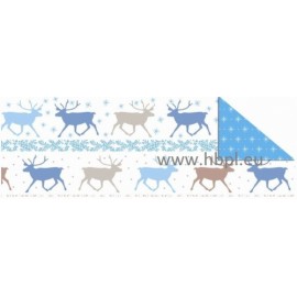URSUS - Classic Christmas Collection - blue/brown, #02, 30x30 cm