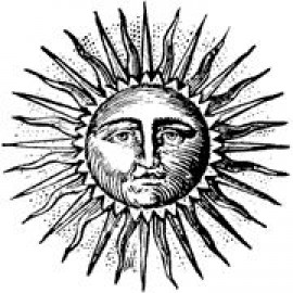 Heindesign - Antique Sun , 7 cm x 7 cm