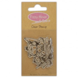 Clear Stamp - Fizzy Moon / Fishing , 4,9 x 5,5 cm