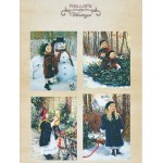 Nellie's Choice - A4 Cardtoppers Sheet - Nellie's Vintage - Snow Fun