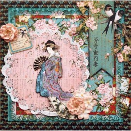 Graphic 45 - Bird Song Collection - Jasmine Dream, 30x30 cm