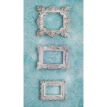 Shabby Chic Resin Collection Square Frame, 3 pcs.