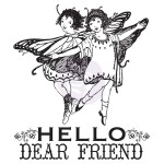 Clear Stamps - Princess, Hello Dear Friend, 6,3 x 7,6 cm