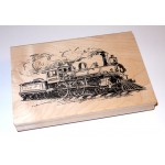 Tim Holtz / Stampers Anonymous - Rubber Stamp - TRAIN ENGINE