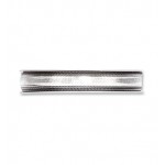 Narrow Lurex Ribbon Stripes - Silver/Anthracite, 10mmx1m